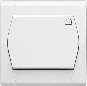 Elektro-Plast Festa Single Bell Push Button Switch White