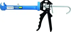 Högert Technik HT4R402 Caulking Gun for Plastic Masses, 225 mm, Rotating Tube