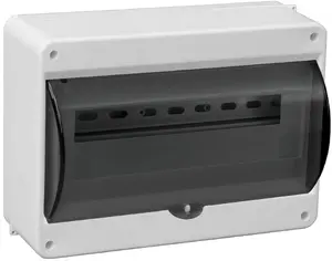 Pawbol S-12 Surface-Mounted Modular Distribution Board 1x12 with Smoked Door IP30