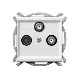 Антенная розетка Ospel Sonata GPA-R2S/m/00 RTV-SAT-SAT белая