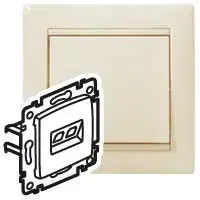 Розетка компьютерная Legrand Valena RJ-45, категория 5e UTP, цвет слоновая кость