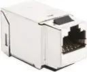 Вставка компьютерной розетки Kontakt-Simon Connect RJ45 категории 6, одинарная, нержавеющая сталь