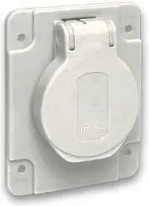 Schneider Electric Flush-Mounted French Socket 10/16A 250V IP54 Grey