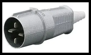 Polam Nakło 3162-326 rūpnieciskā kontaktdakša 63A 3P+Z 500V IP44 metāla