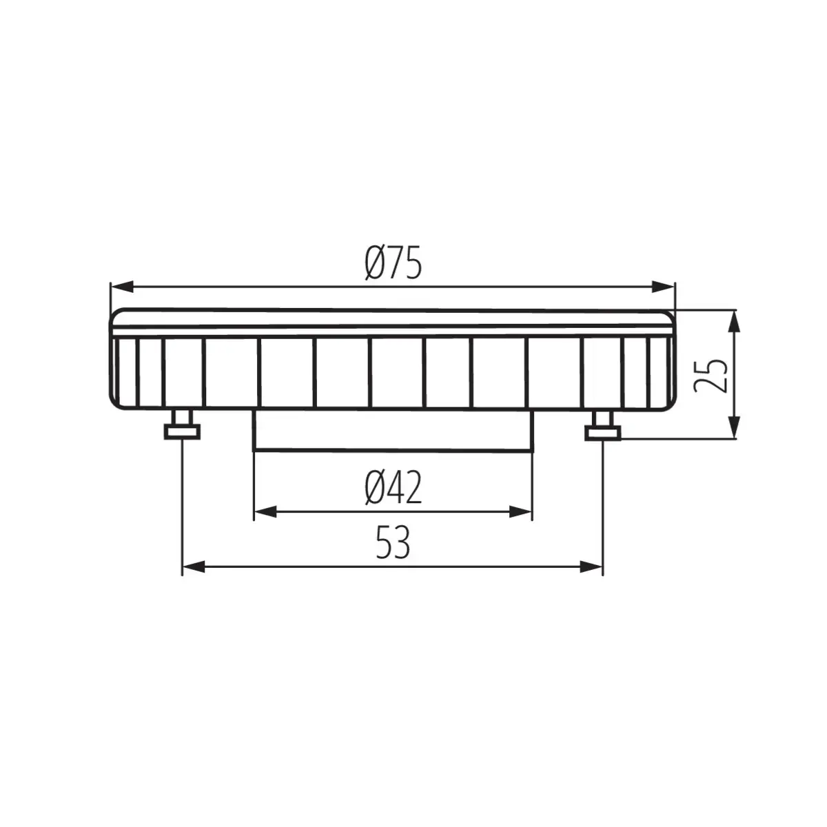 Kanlux 22424 LED spuldze 9W GX53 6000K Photo 5