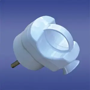 Угловая разборная вилка ELEKTROPLAST AWA-WS с ручкой 16А 2P+E Unischuko белая