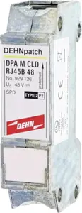 Dehn DEHNpatch T2 tipa pārsprieguma aizsargs ar 2 RJ45 pieslēgvietām