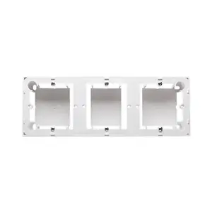 Kontakt-Simon MPN3/11 Triple Surface-Mounted Outlet Box, White
