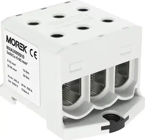 Клеммный блок MOREK MAA3095A10 6-95мм2 6-портовый AL/CU 1000В для DIN-рейки TH35