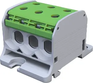 Винтовая клемма Simet STB 50-3 SIMBLOCK для алюминиевых и медных проводников, зеленая
