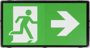 Intelight VELLA LED 125 ECO evakuācijas un avārijas gaismeklis, 3H, SA, MT, IP65, melns