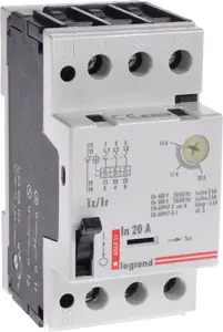 Автоматический выключатель защиты двигателя Legrand M 250 3P 9кВт 14-20А 1НО/1НЗ
