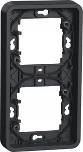 Schneider Electric Mureva Styl Flush-Mounted Box, 2-Gang Vertical, Anthracite