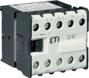Миниатюрный контактор Eti-Polam 16A 3P 24V AC 1НО CE07.10