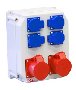 PCE ŚWINOUJŚCIE ECOline Stationary Distribution Box 2x16A/5P 4x230V IP54