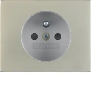 Hager 3965757004 K.5 Socket Cover Plate with Shutters
