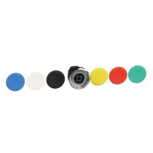 Schneider Electric ZB4BA9 Push Button Operator with 6 Color Inserts