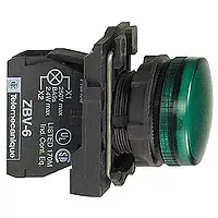 Schneider Electric XB5AVB3 LED signāllampa, 24V AC/DC, zaļa, 22mm