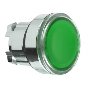 Schneider Electric ZB4BA38 Push Button Head, Green, 22mm