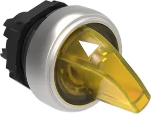 Переключатель 2-позиционный LOVATO Electric LPCSL1205, с подсветкой, желтый, без самовозврата