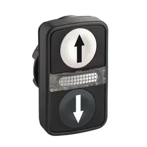 Schneider Electric ZB5AW7A1724 Double Push Button with Illumination and Return Function