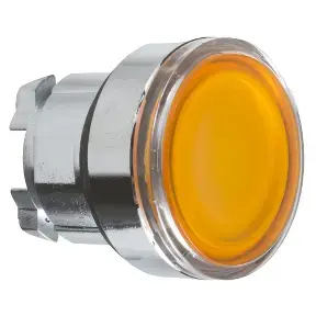 Schneider Electric ZB4BW353 Illuminated Push Button Head, Orange