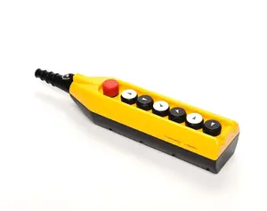 Promet PV7E30B222 Pendant Control Station with 7 Buttons and 30mm Emergency Stop