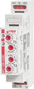 Relpol RPC-1ER-A230 Time Relay 1P 230V AC 1s-10d Delayed On and Off