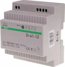 Импульсный блок питания F&F ZI-61-12V 60Вт, вход 185-265В AC, выход 12В DC