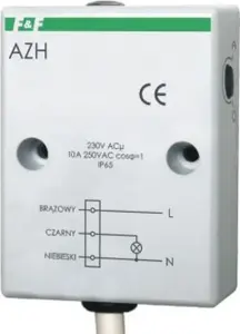 Сумеречный выключатель F&F AZH-S-24V с внешним герметичным датчиком 2-1000лк