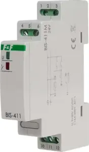 F&F BIS-411M-24V Bistable Relay 1P 16A 24V AC/DC with Memory
