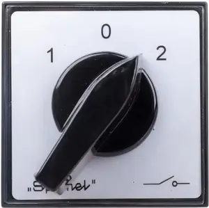 Spamel ŁK15-2.8338P03 Cam Switch 1-0-2 2-Pole 15A