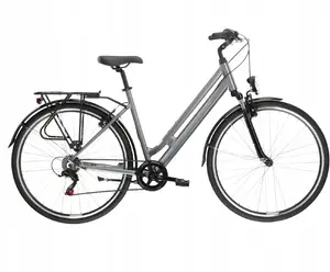 Tūrisma velosipēds KROSS Sentio 1.0, izmērs M, pelēks grafīts