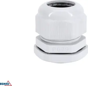 Bemko PG-29 Cable Gland, Grey, 50 Pieces
