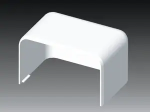Kopos EKE End Cap for Cable Trunking 140 x 60 mm White