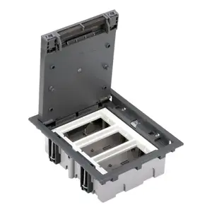 Напольная розетка Kontakt-Simon SF370/1, тройная, IP40, серая