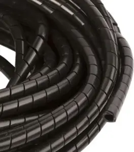 Elettrocanali Spiral Protective Conduit PN 4-6mm Black 25m