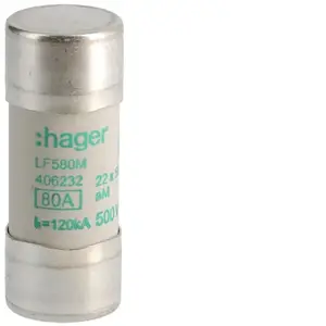 Hager LF580M Cylindrical Fuse 22x58 aM 80A