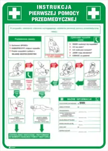 ANRO Pirmās palīdzības instrukcijas plāksne IB13/P