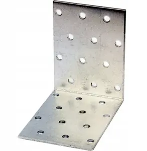 Koelner D-KF-448 tērauda leņķa stiprinājums 40x40x80 mm, biezums 2.0 mm, 100 gabali