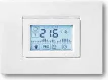 Finder 1C.51.9.003.0007 Electronic Weekly Programmable Flush-Mount Thermostat, White