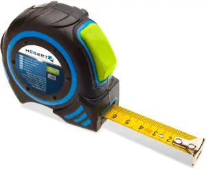 Högert Technik HT4M423 Retractable Measuring Tape 3 m x 16 mm with Nylon Coating and Self-Lock Mechanism