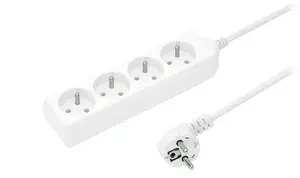 Jonex PS-470 Power Extension Cord, 4 Sockets with Grounding, 16A, 5m Cable, 3x1.5mm²