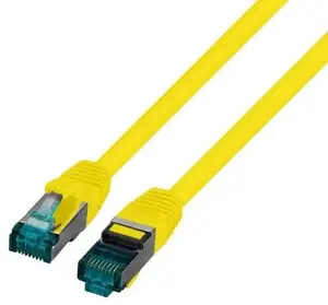 Патч-корд SecurityNET S/FTP Cat.6A 3м желтый LSZH