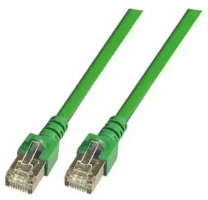 SecurityNET Patch Cord SF/UTP Cat.5e Network Cable, 0.5m, Green, PVC
