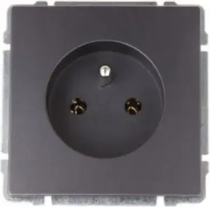 Розетка одинарная KOS Kos66 16A графит