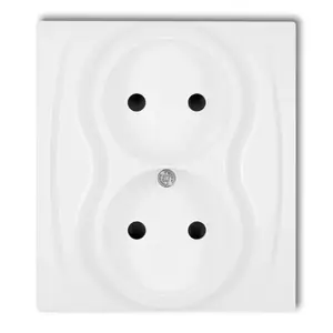 Двойная розетка Karlik LGP-2, 16А, 250В, IP20