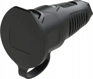 PCE 2411-ss Rubber Socket 16A 2P+E 230V IP54 with Protective Cap
