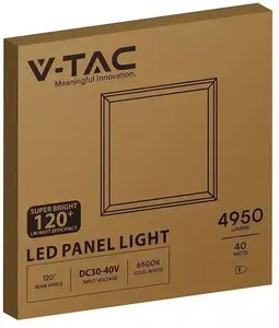 Светодиодная встраиваемая панель V-TAC 40Вт 4950лм 6500К IP20 600x600