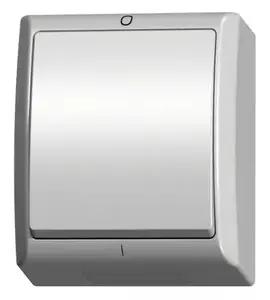 Ospel ŁNH-11H/00 Hermetic Double-Pole Switch, IP44, White
